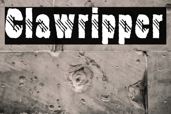 Clawripper Font examples