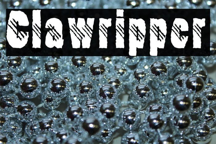 Clawripper Font examples