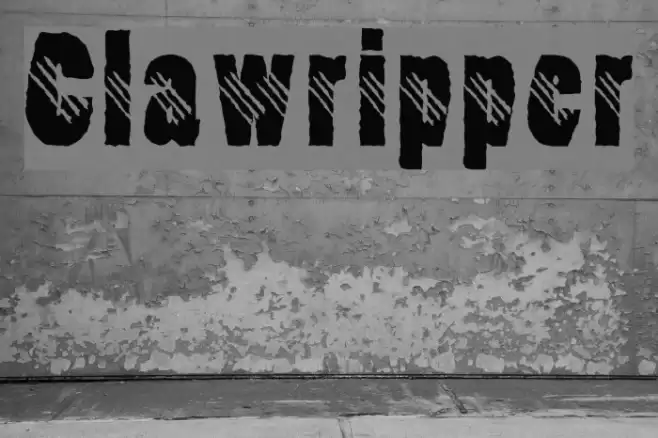 Clawripper Font examples