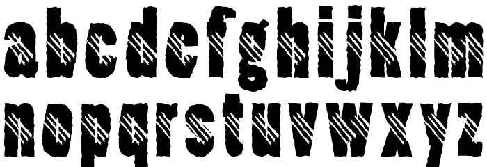 Clawripper Font LOWERCASE