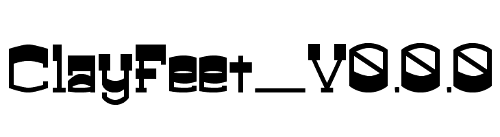 ClayFeet_V0.0.0  font caratteri gratis