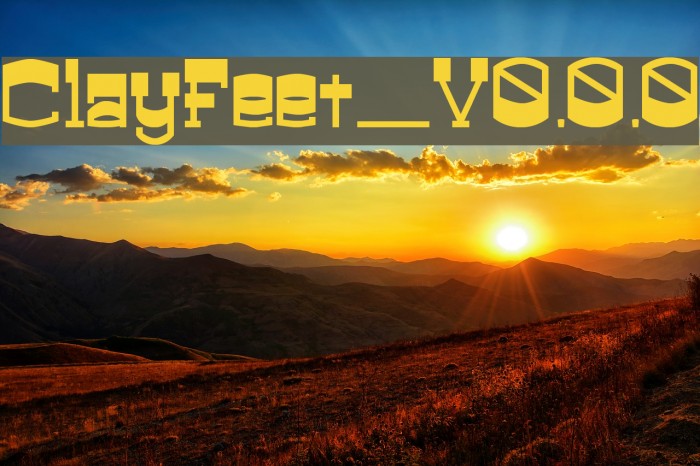 ClayFeet_V0.0.0 Font examples