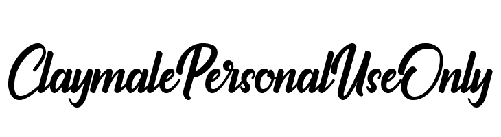 Claymale Personal Use Only  Frei Schriftart Herunterladen