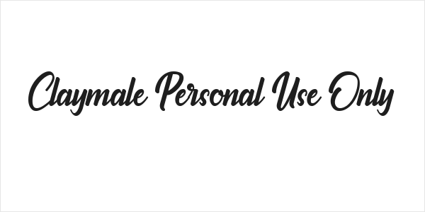 Claymale Personal Use Only Logo