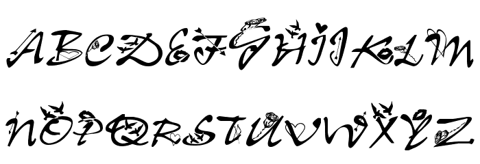 Clb:Valentine Font LOWERCASE