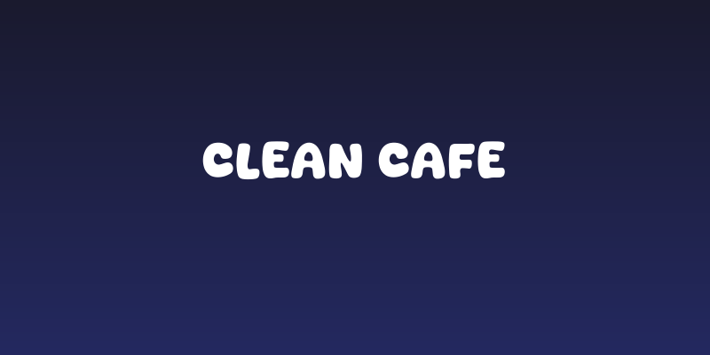 Clean Cafe Social Header