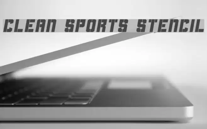 Clean Sports Stencil Font examples