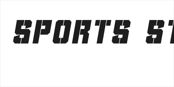 Clean Sports Stencil Logo