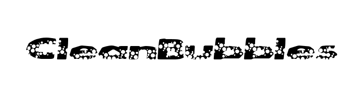 CleanBubbles  フリーフォントのダウンロード