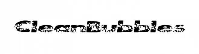 CleanBubbles  Frei Schriftart Herunterladen