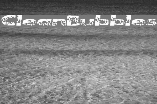 CleanBubbles Font examples