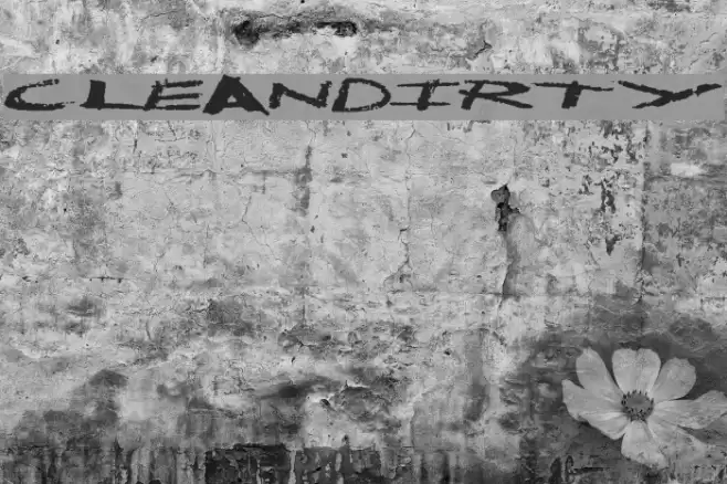 CleanDirty Font examples