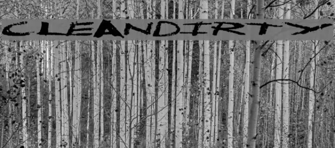 CleanDirty Font examples