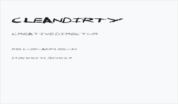 CleanDirty Business Card