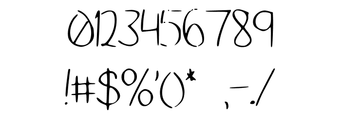 CleanHand Font OTHER CHARS