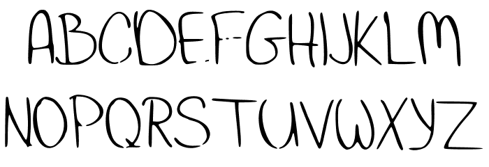 CleanHand Font UPPERCASE