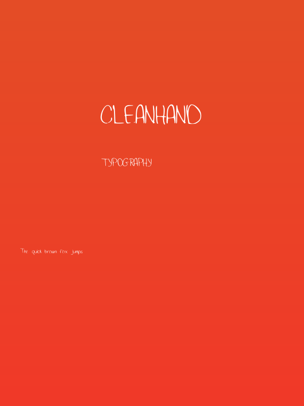 CleanHand Poster