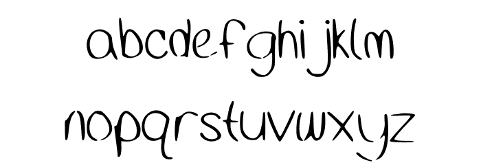 CleanHand Font LOWERCASE
