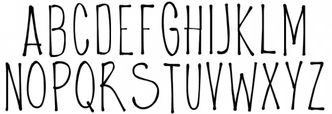 CleanMess Font UPPERCASE