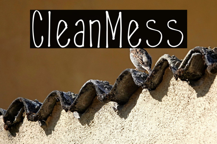CleanMess फ़ॉन्ट examples