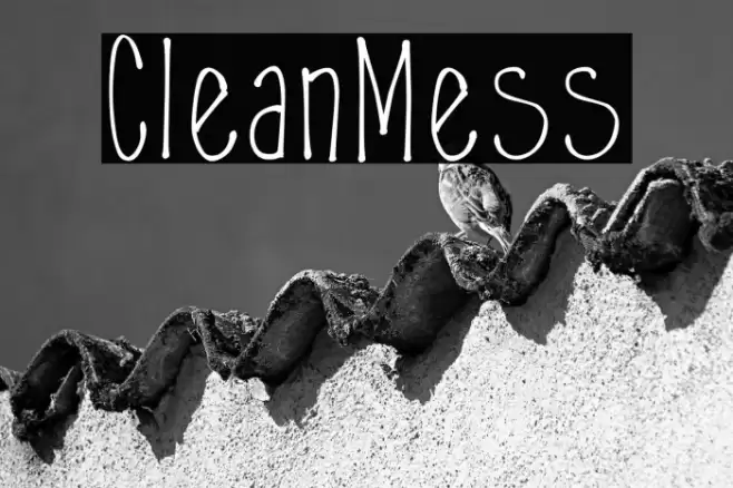 CleanMess Font examples