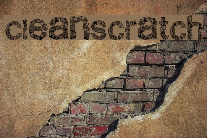 CleanScratch لخطوط تنزيل examples