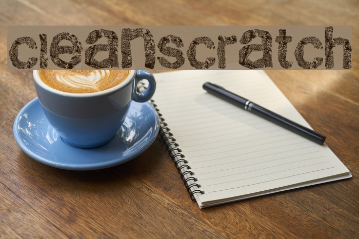 CleanScratch لخطوط تنزيل examples