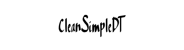 CleanSimpleDT  フリーフォントのダウンロード