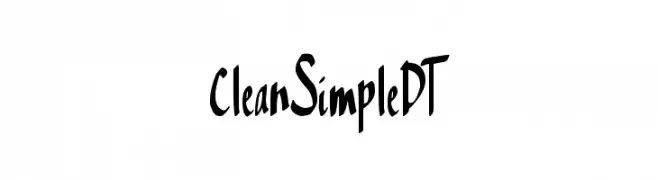 CleanSimpleDT  Скачать бесплатные шрифты