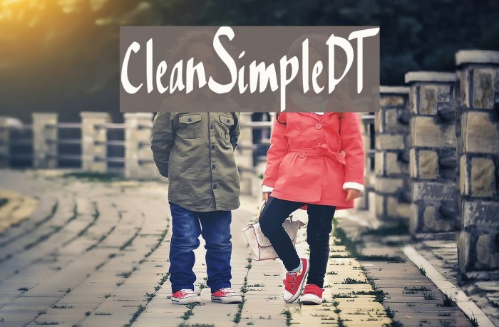 CleanSimpleDT Font examples