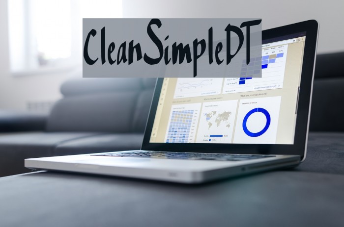 CleanSimpleDT Font examples