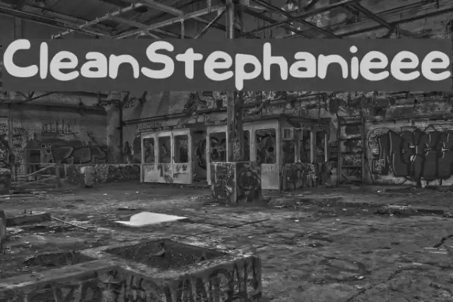 CleanStephanieee Font examples