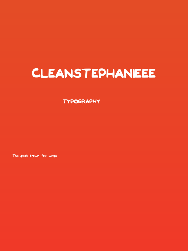 CleanStephanieee Poster