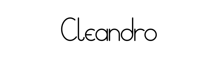 Cleandro  font caratteri gratis