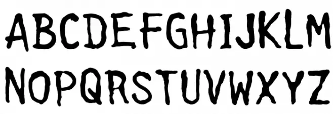Cleanhouse Schriftart Groß