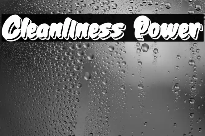 Cleanliness Power Caratteri examples