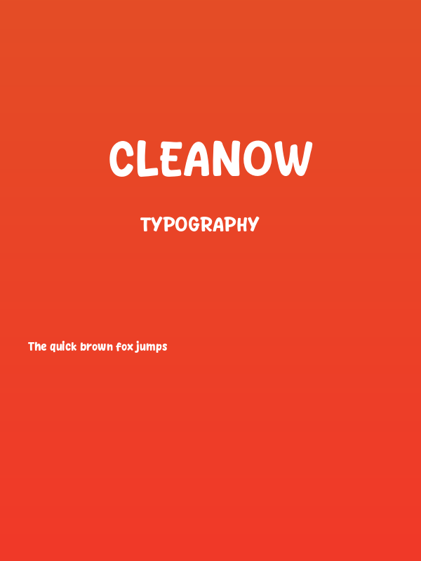 Cleanow Poster