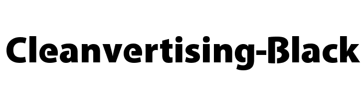 Cleanvertising-Black Font
