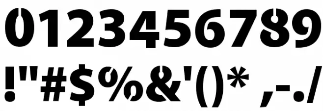 Cleanvertising-Black Font OTHER CHARS