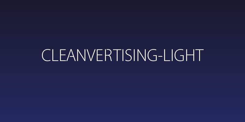 Cleanvertising-Light Social Header
