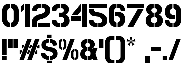 Cleanwork Font OTHER CHARS