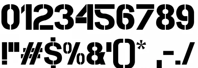 Cleanwork Font OTHER CHARS