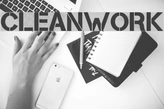 Cleanwork Font examples
