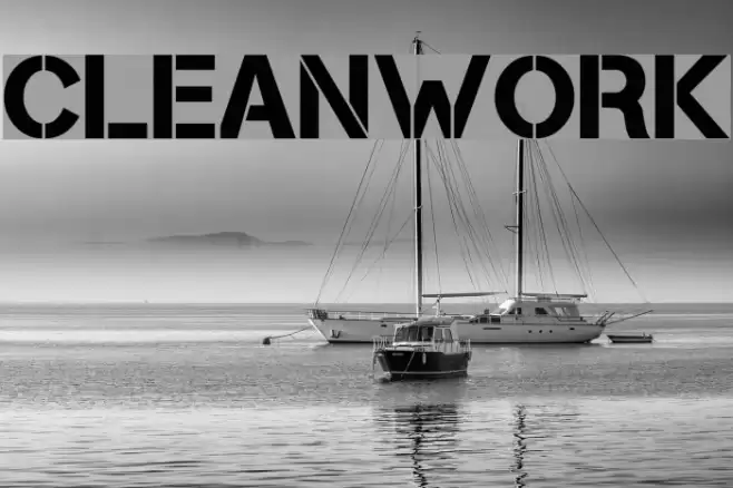 Cleanwork Font examples