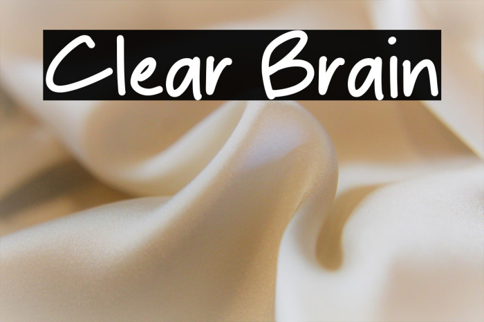Clear Brain Example 1