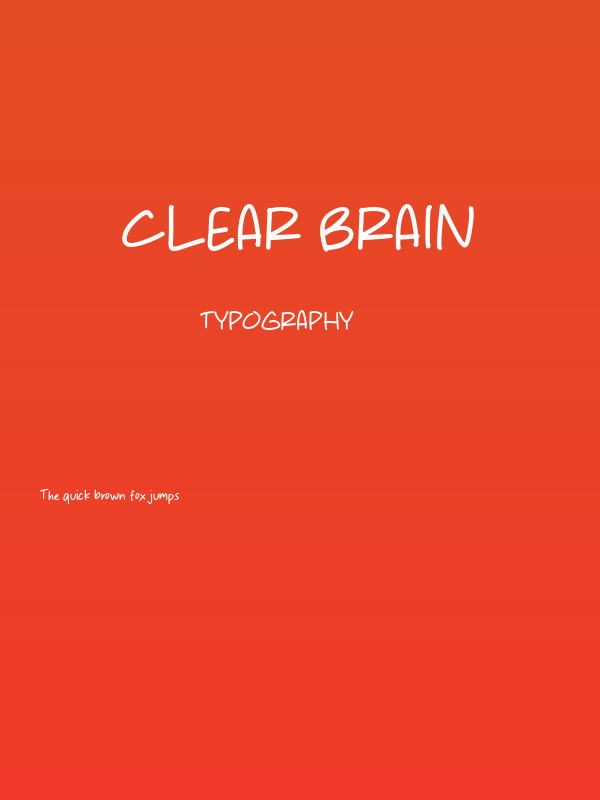 Clear Brain Poster