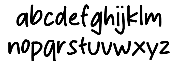 Clear Brain Font LOWERCASE