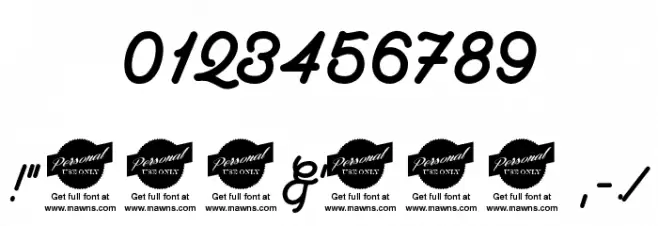 Clear Line - PERSONAL USE ONLY Polices AUTRES CHARS