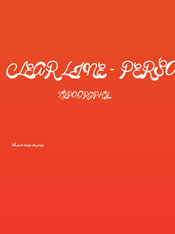 Clear Line - PERSONAL USE ONLY Poster