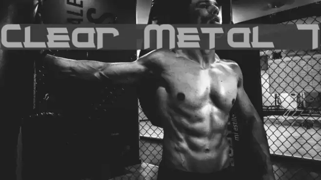 Clear Metal 7 Font examples